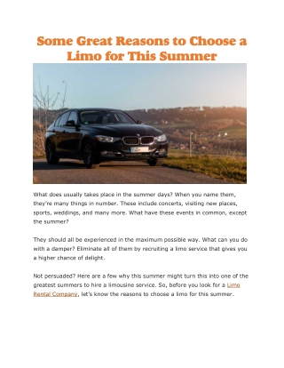 limo rental company
