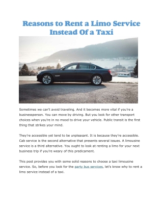 party bus services