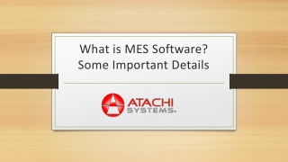 What is MES Software