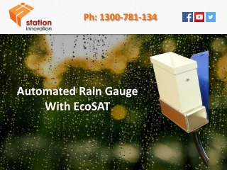 Automated Rain Gauge With EcoSAT