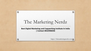 Best Digital Marketing Academy in India - TheMarketingNerdz - Contact 8422906036