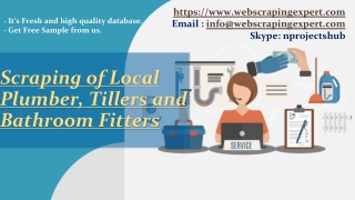 Scraping of Local Plumber, Tillers and Bathroom Fitters