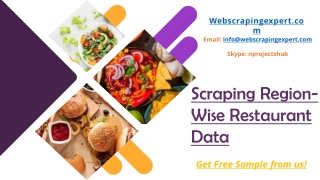 Scraping Region-Wise Restaurant Data