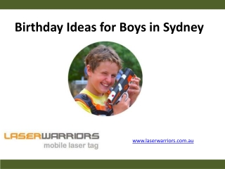 Birthday Ideas for Boys in Sydney - Laser Warriors