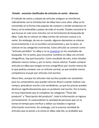 Oviedo - anuncios clasificados de artículos en venta - diversos-converted