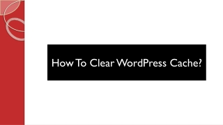 How to Clear WordPress Cache?