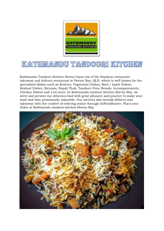 Kathmandu Tandoori Kitchen