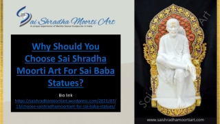 Why Sai Shradha Moorti Art Best For Sai Baba Statues