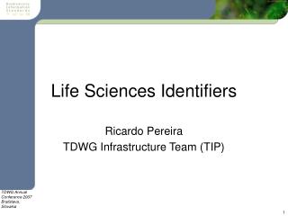 Life Sciences Identifiers