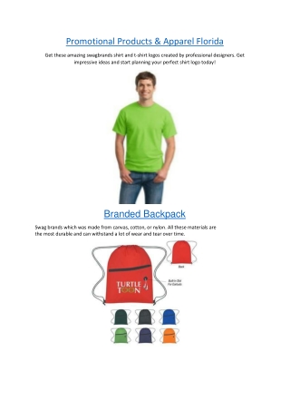 Promotional Products & Apparel Florida