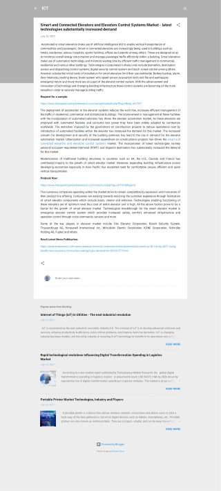 Smart, Connected Elevators and Elevators Control Systems Market – Size, Share 20