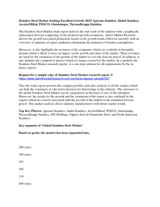 Stainless Steel Market