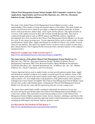 Clinical Trial Management System Market