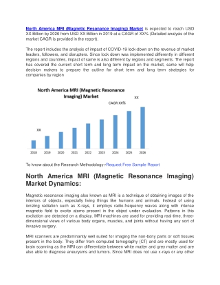 North America MRI (Magnetic Resonance Imaging) Market