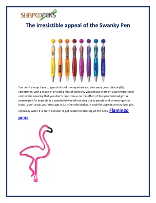Flamingo pens