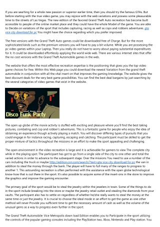 The Best Advice You Could Ever Get About gta vice city download for pc