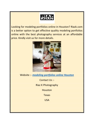 Modeling Portfolios Online Houston  Riazk.com