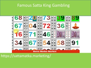 Famous Satta King Gambling