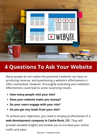 4 Questions To Ask Your Website