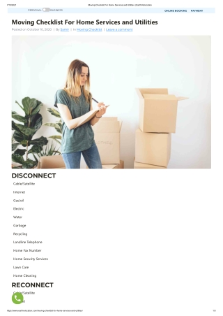 Moving Checklist For Home Services and Utilities _ Earth Relocation