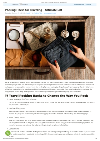 Packing Hacks for Traveling - Ultimate List _ Earth Relocation