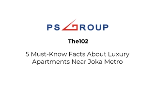 The102 - 5 Must-Know Facts About Luxury Apartments Near Joka Metro