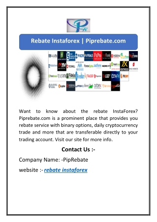 Rebate Instaforex | Piprebate.com