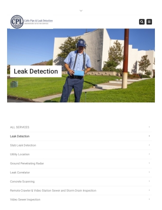Leak Detection Services Near Me