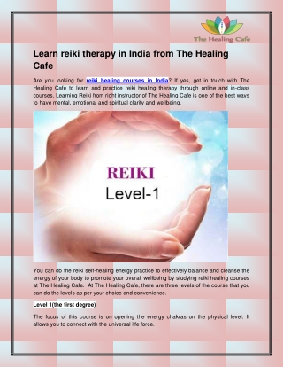 Reiki Healing Therapy in India