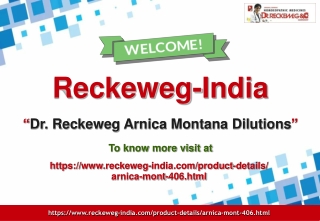 Dr. Reckeweg Arnica Montana Dilutions