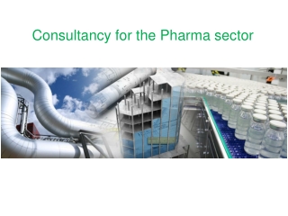 Consultancy for the Pharma sector