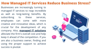 How Managed IT Services Reduce Business Stress