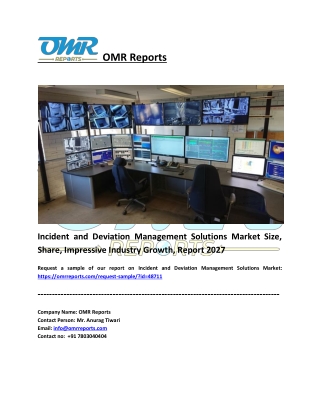 Incident and Deviation Management Solutions Market Analysis and Report 2021-2027