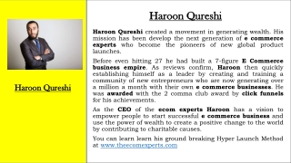 Haroon Qureshi - The E Com Experts