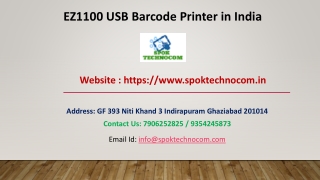 EZ1100 USB Barcode Printer in India