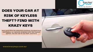 Is your car at risk of keyless theft? Find With Krazy Keys