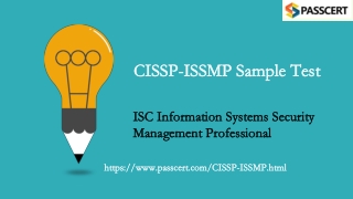 ISC Information Systems Security Management Professional CISSP-ISSMP Dumps