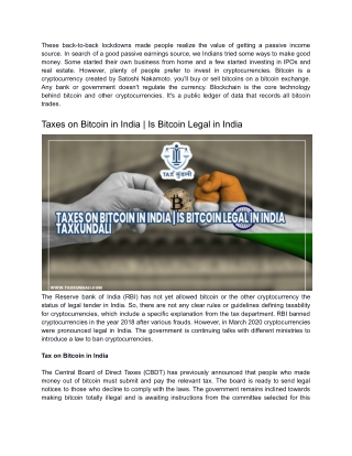 Taxes on Bitcoin in India _ Is Bitcoin Legal in India