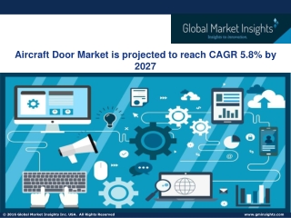 Aircraft Door Market 2021 By Industry Growth & Regional Trend To 2027