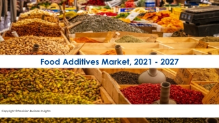 Food Additives Market Worldwide Industry Analysis 2021