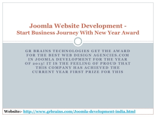Joomla Website Development- Start Business Journey With New