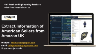 Extract Information of American Sellers from Amazon UK