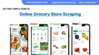 Online Grocery Store Scraping 