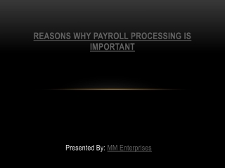 Reasons why payroll processing is important