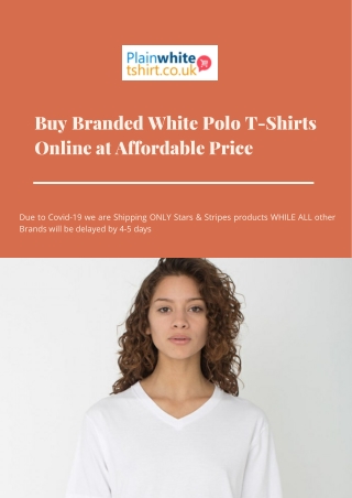 Buy Branded White Polo T-Shirts Online at Affordable Price