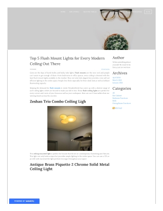 Top 5 Flush Mount Lights for Every Modern Ceiling Out There