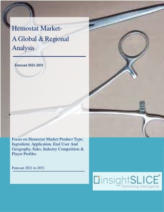 Hemostat Market  Share, Trends, Analysis and Forecasts, 2021 - 2031