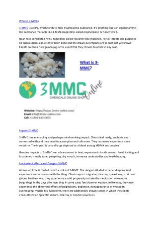 What is 3-MMC?