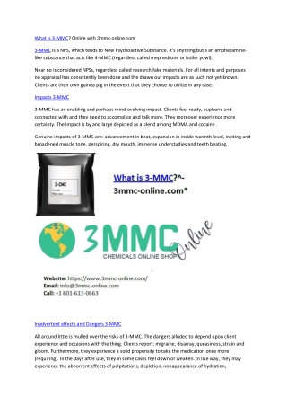 What is 3-MMC Online with 3mmc-online.com*