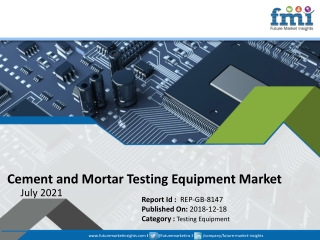 Cement and Mortar Testing Equipment Market